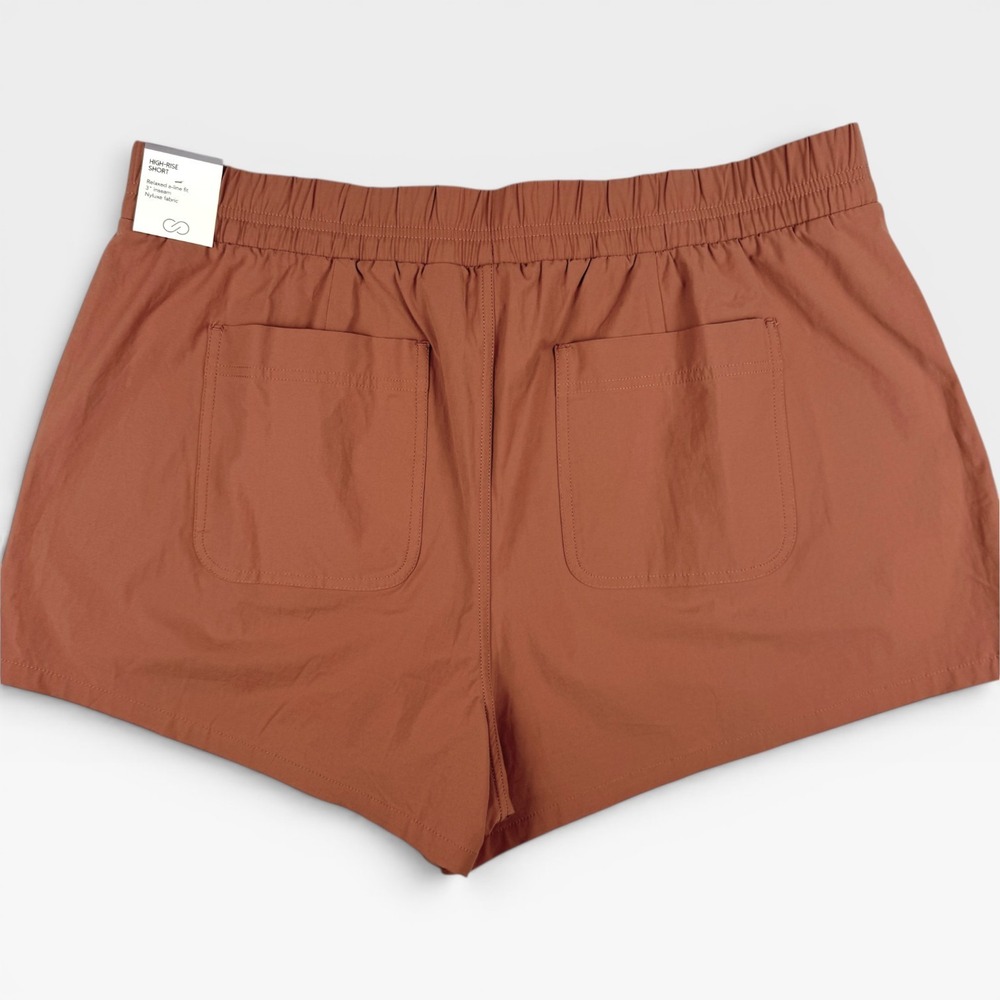 CALIA Nyluxe 3" Shorts Womens XXL Copper Activewear Outdoors Travel A-Line - Picture 4 of 8